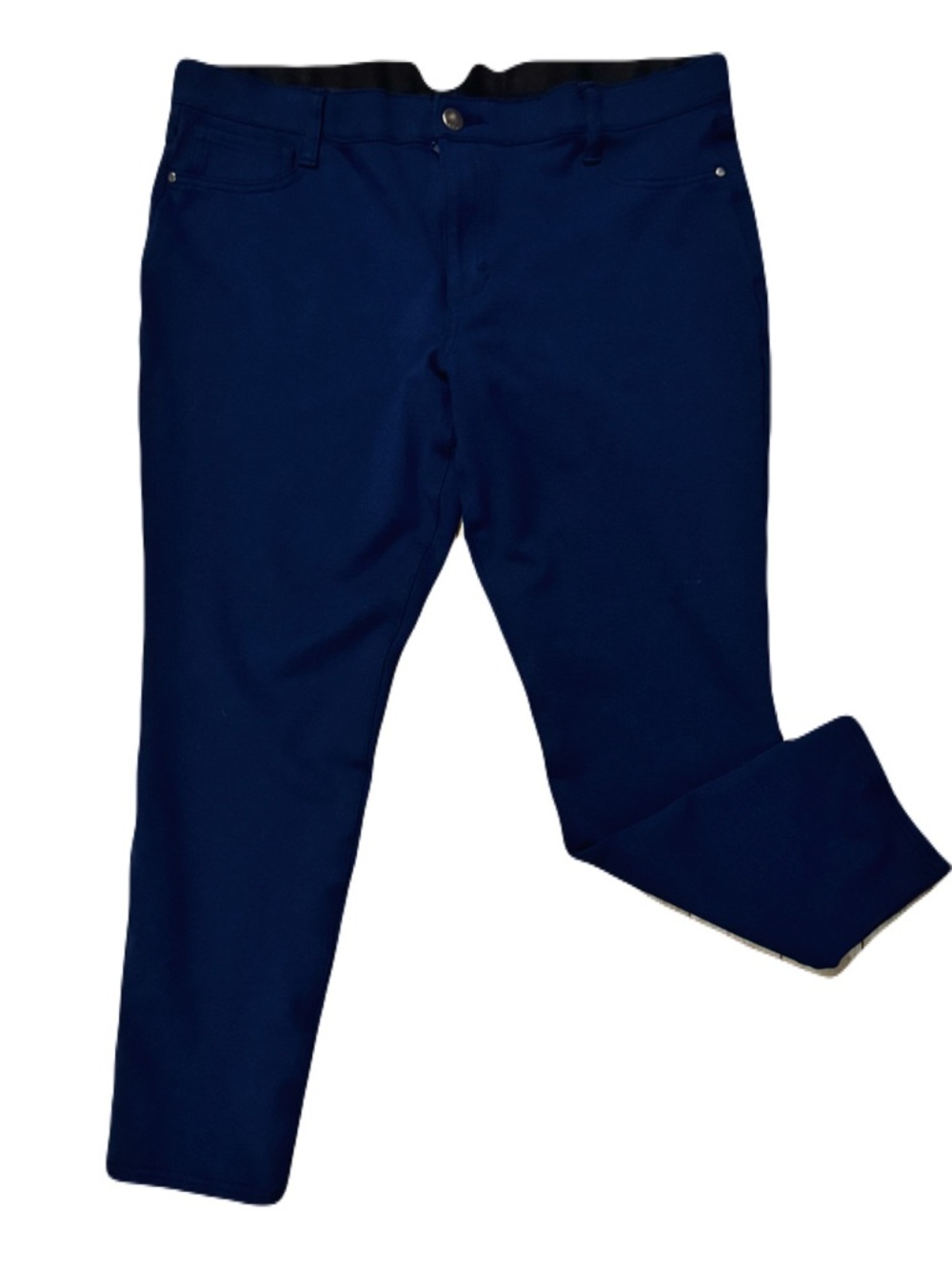 a.n.a Navy Ponte Knit High-Rise Leggings